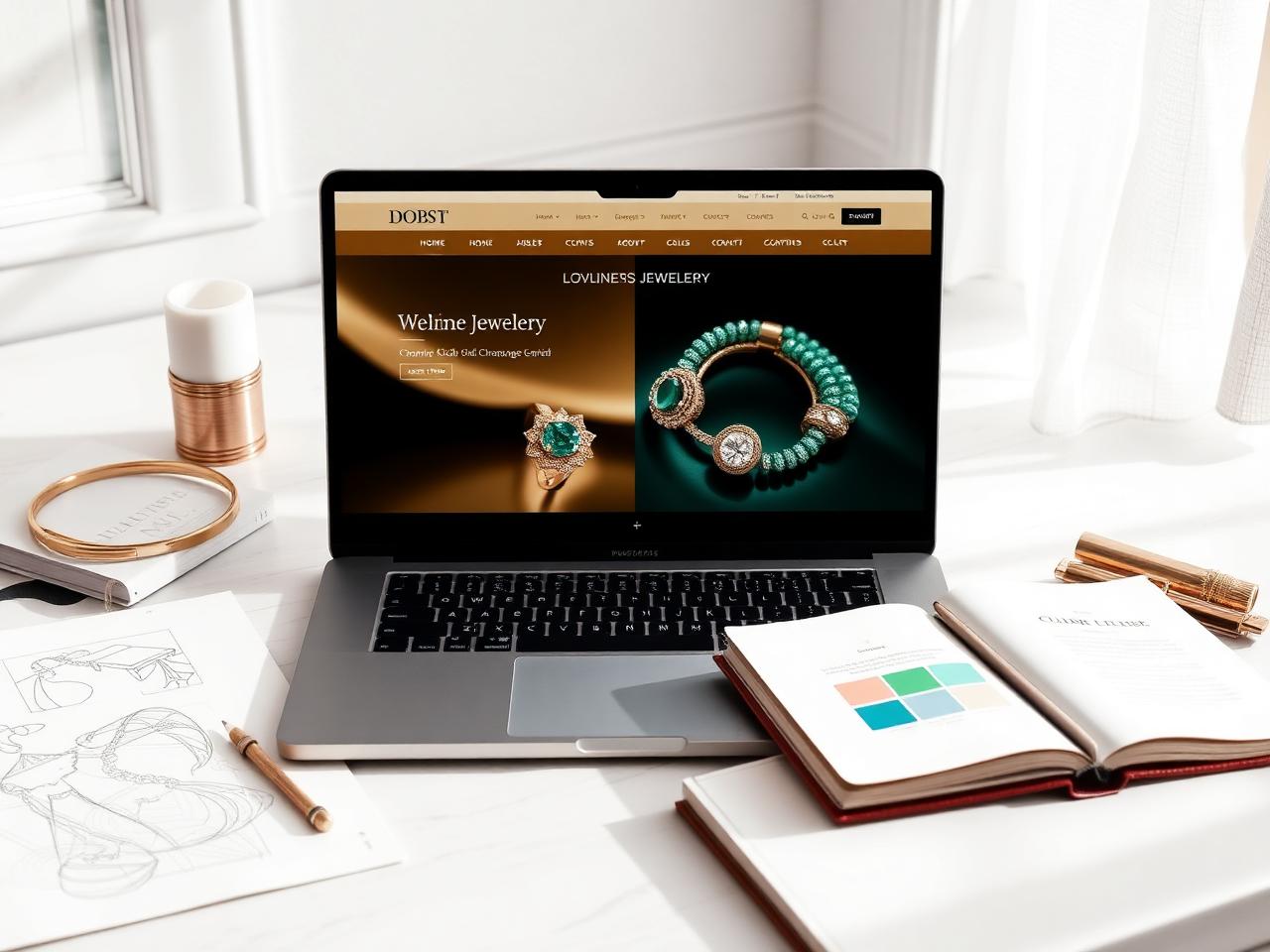 Mark Web Solutions design workspace