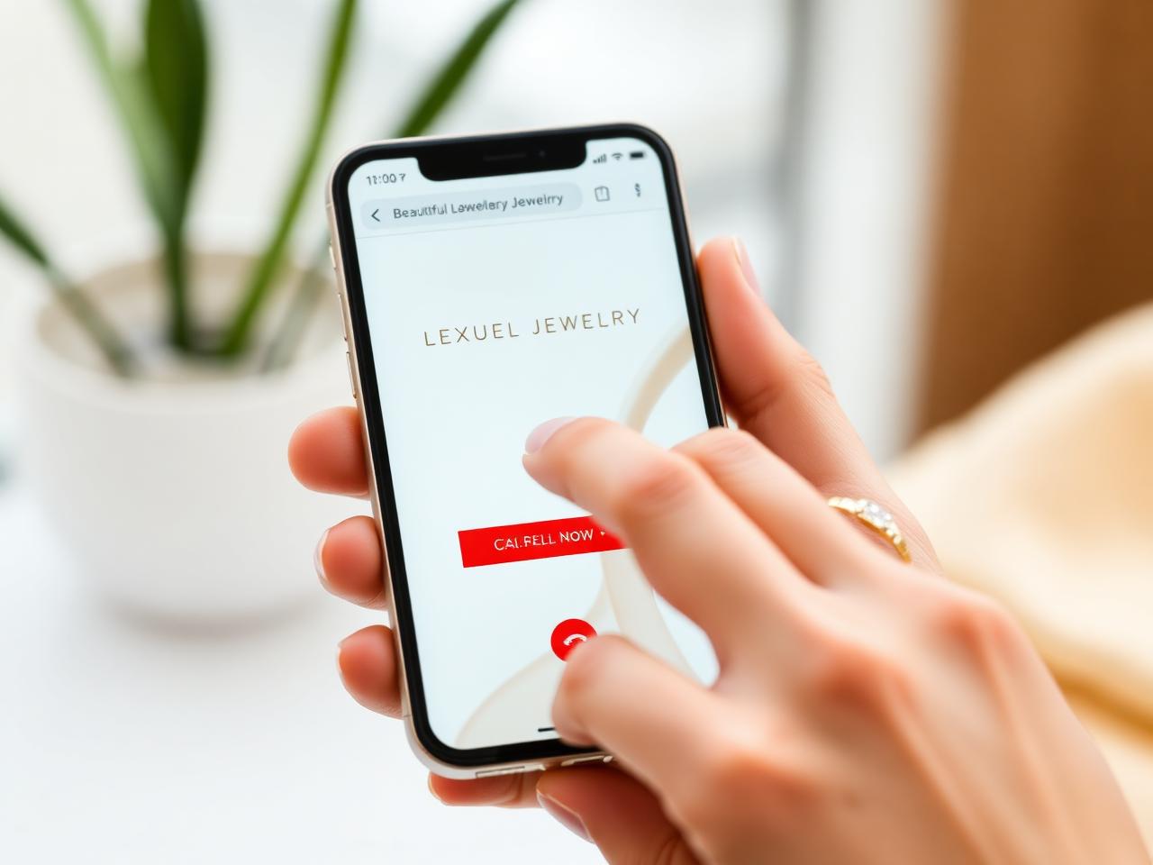Mobile website with click-to-call button driving customer calls